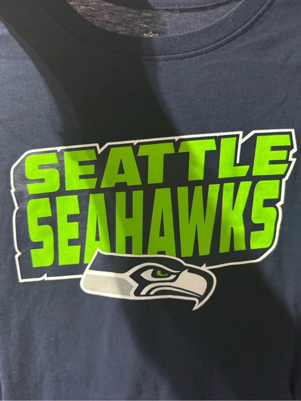 BNWT NFL Team Apparel Boys Long Sleeve T-Shirt Seahawks Size XL 16/18